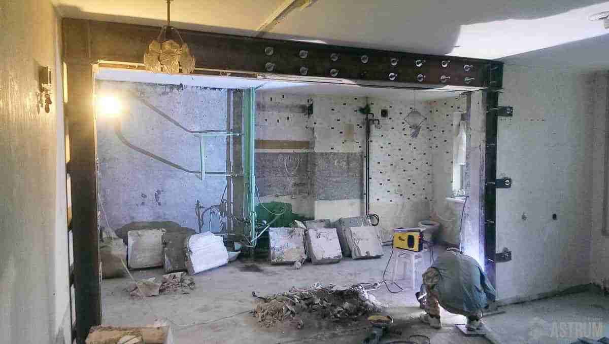 усиление проемов в несущих стенах