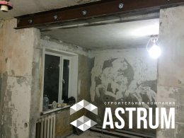 Усиление проема металлоконструкцией