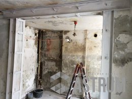 Усиление проема металлоконструкцией