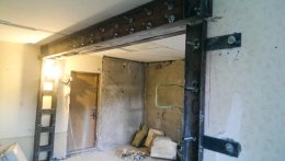 Усиление проёма металлоконструкцией