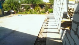 Бетонирование двора