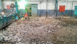 Заливка бетонного пола