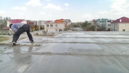 Бетонная стяжка на кровле