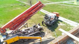 Бетонная стяжка на кровле