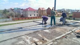 Бетонная стяжка на кровле