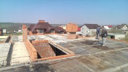 Бетонная стяжка на кровле