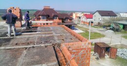 Бетонная стяжка на кровле