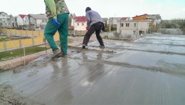 Бетонная стяжка на кровле