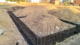 Заливка бетонного фундамента