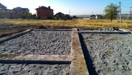 Заливка бетонного фундамента