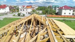 Возведение кровли дома
