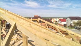 Возведение кровли дома