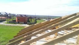 Возведение кровли дома