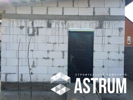 Кладка гаража из газобетона