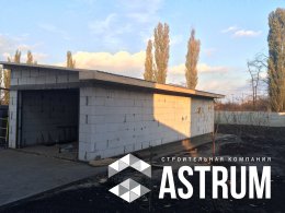Кладка гаража из газобетона