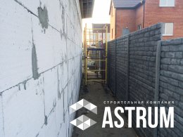 Кладка гаража из газобетона