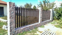 Кладка каменного забора из бута