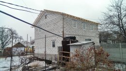 Кладка газобетона и кровля шифером (Амур)