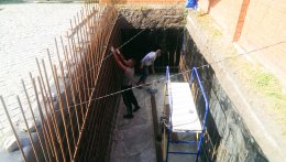 Копка грунта и кладка котельной  (п. Юбилейный)