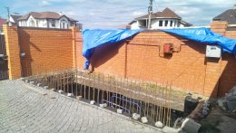 Копка грунта и кладка котельной