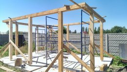 Строительство беседки из дерева