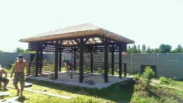 Строительство беседки из дерева