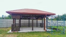 Строительство беседки из дерева