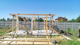 Строительство беседки из дерева