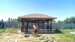 Строительство беседки из дерева