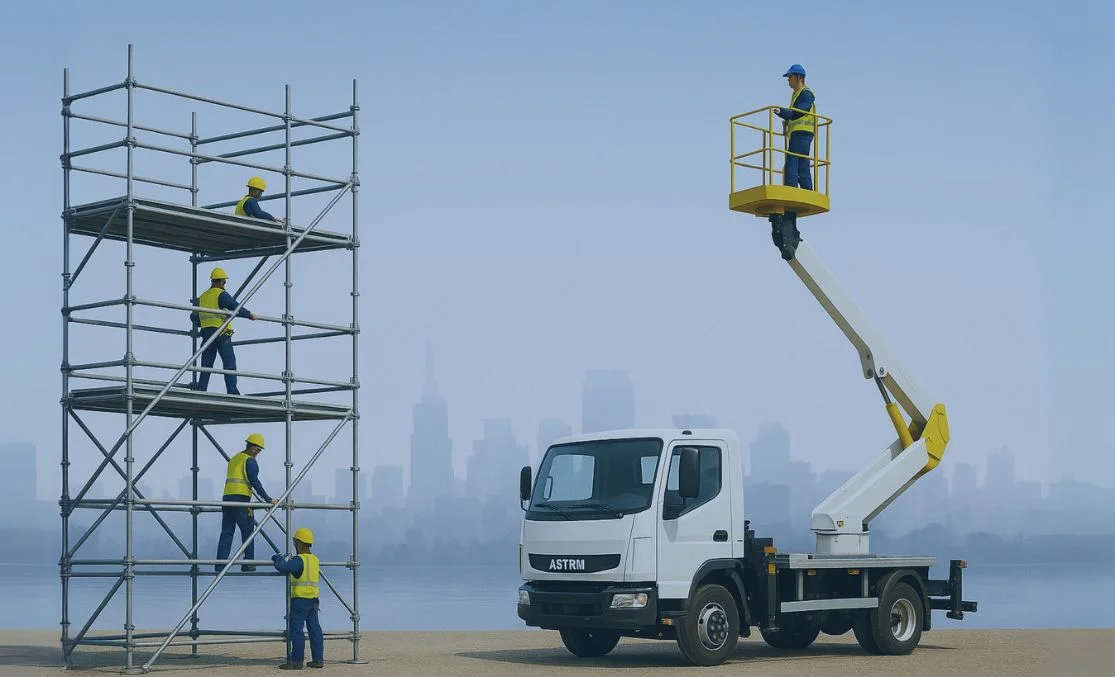 Выбор между автовышкой и лесами: что лучше для работы на высоте?